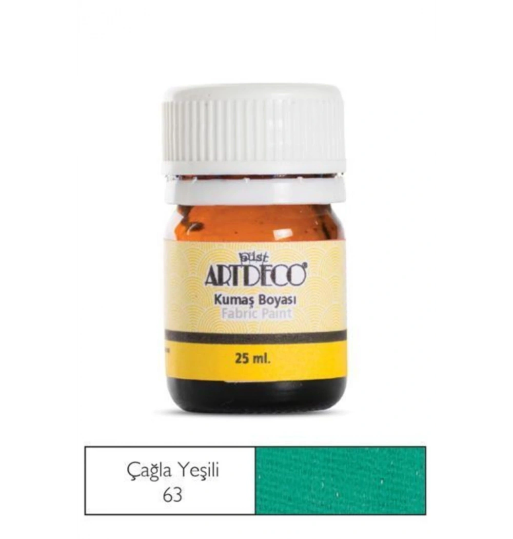 Lisans Artdeco Kumaş Boyası 25Ml. Aster Green Çimen Yeşil Lv-Y-010A-63