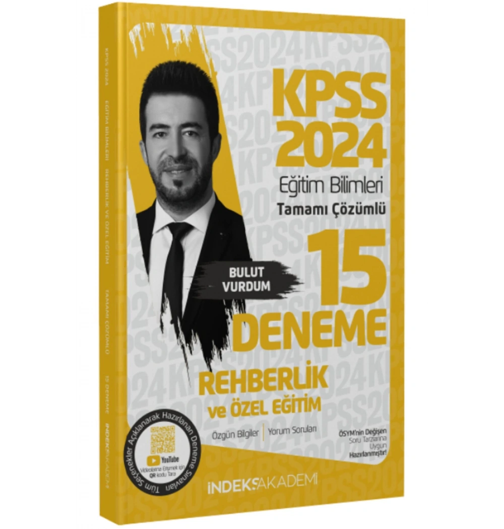 Kpss 2024 Eğitim Bilimleri Rehberlik Özel Eğitim 15 Çözümlü Deneme İndeks