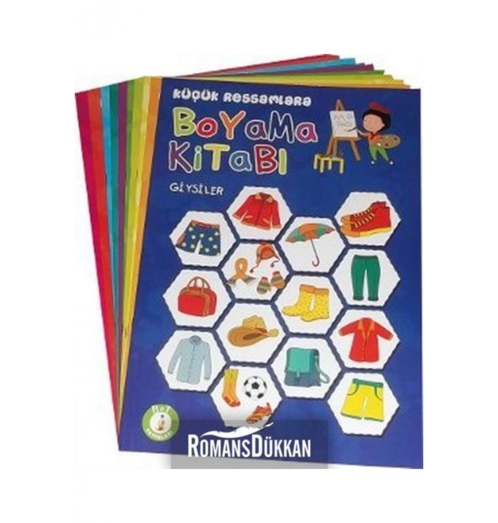 Küçük Ressamlara Örnekli Dev Boyama Kitabı 30*42 Cm Birleşik