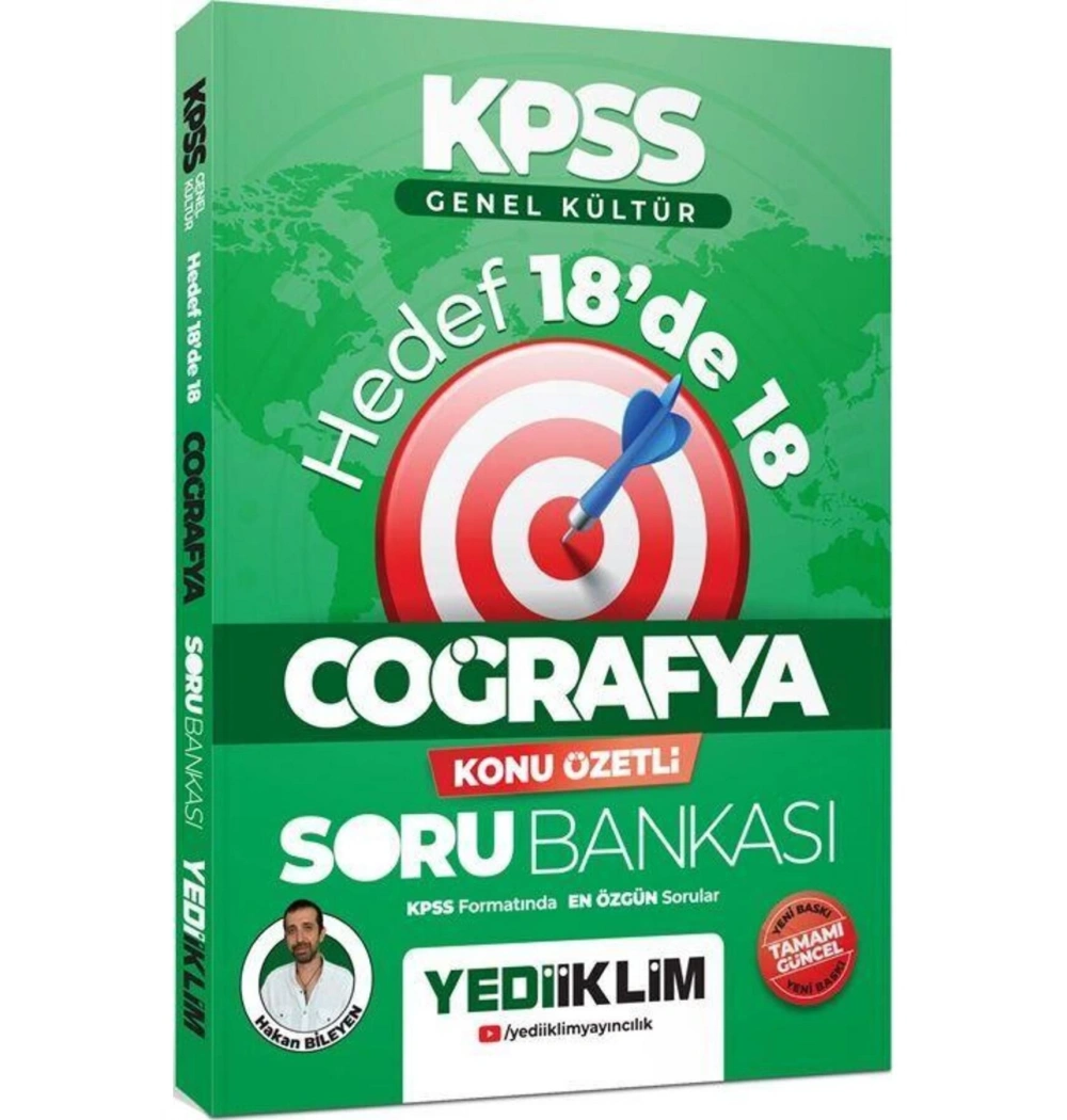 Kpss Gk Coğrafya Konu Özetli Soru Bankası Hedef 18 De 18 Yediiklim
