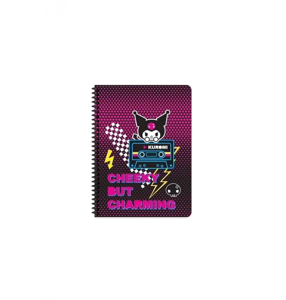 Keskin Color Kuromi 16,5*22,5 80 Yp Çizgili Spr.Karton Kapak Defter 380631-12