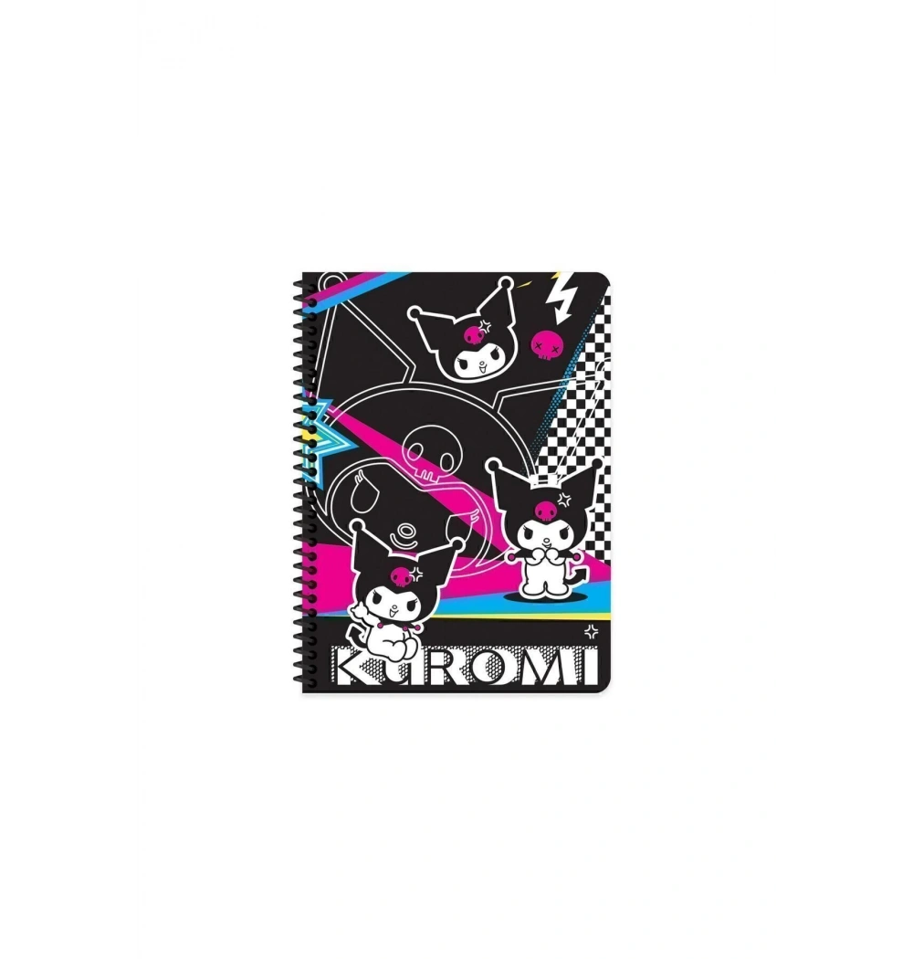 Keskin Color Kuromi 16,5*22,5 80 Yp Çizgili Spr.Karton Kapak Defter 380631-12