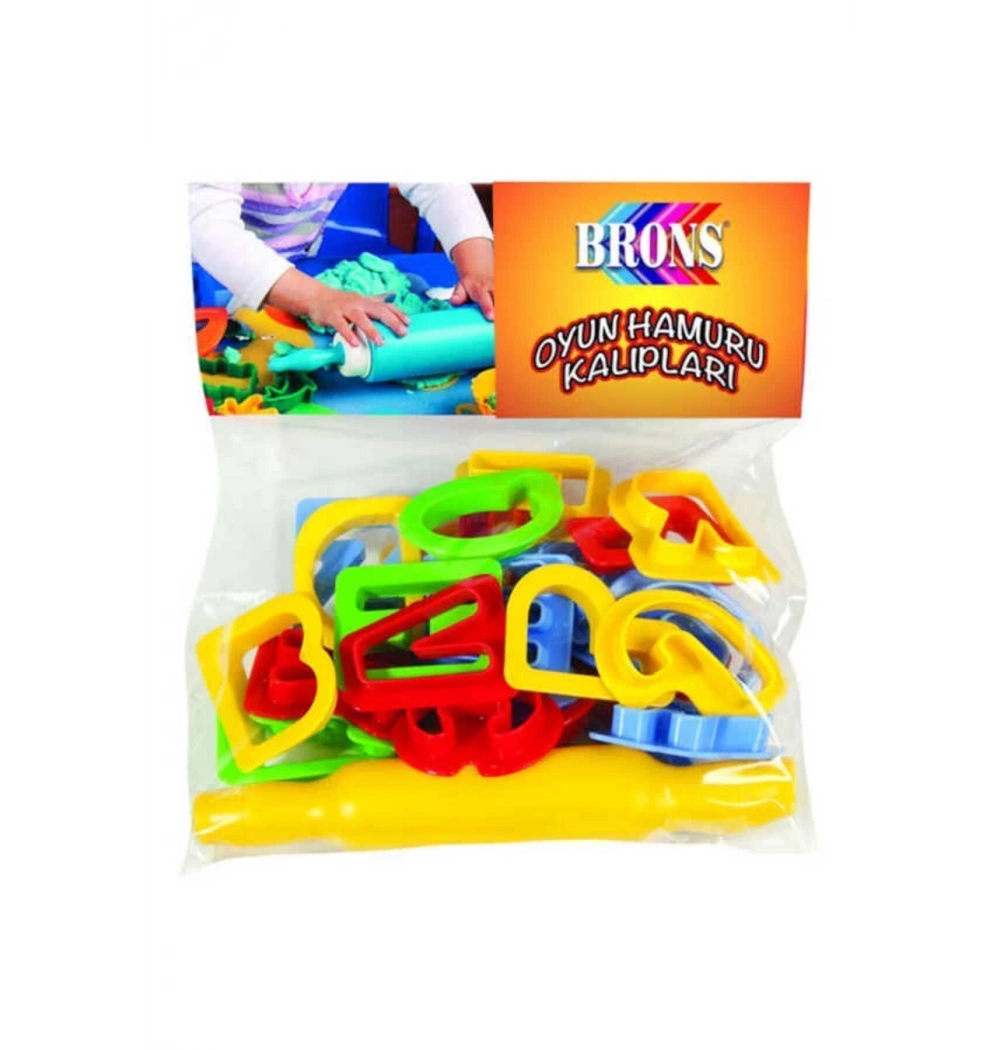 Brons Oyun Hamuru Kalıp Seti Harf Br-473