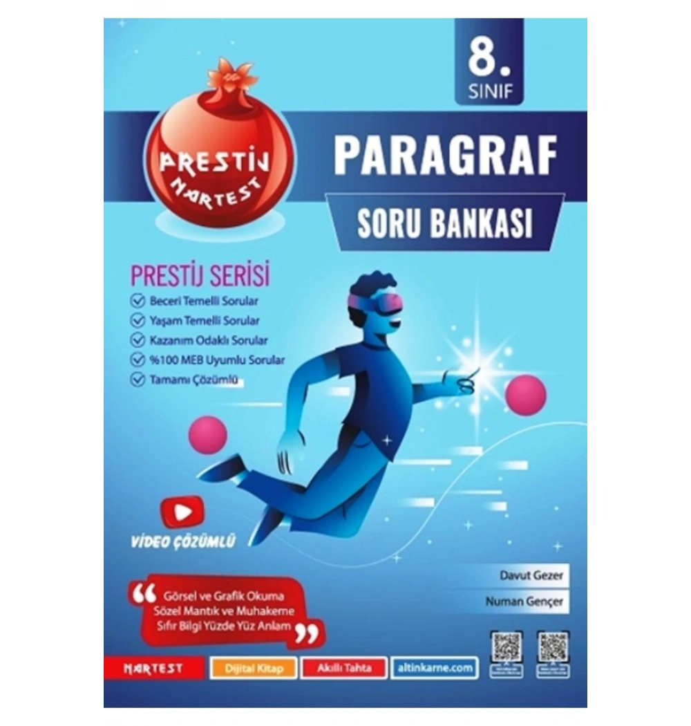 Nartest 8.Sınıf Paragraf Soru Bankası Prestij Serisi