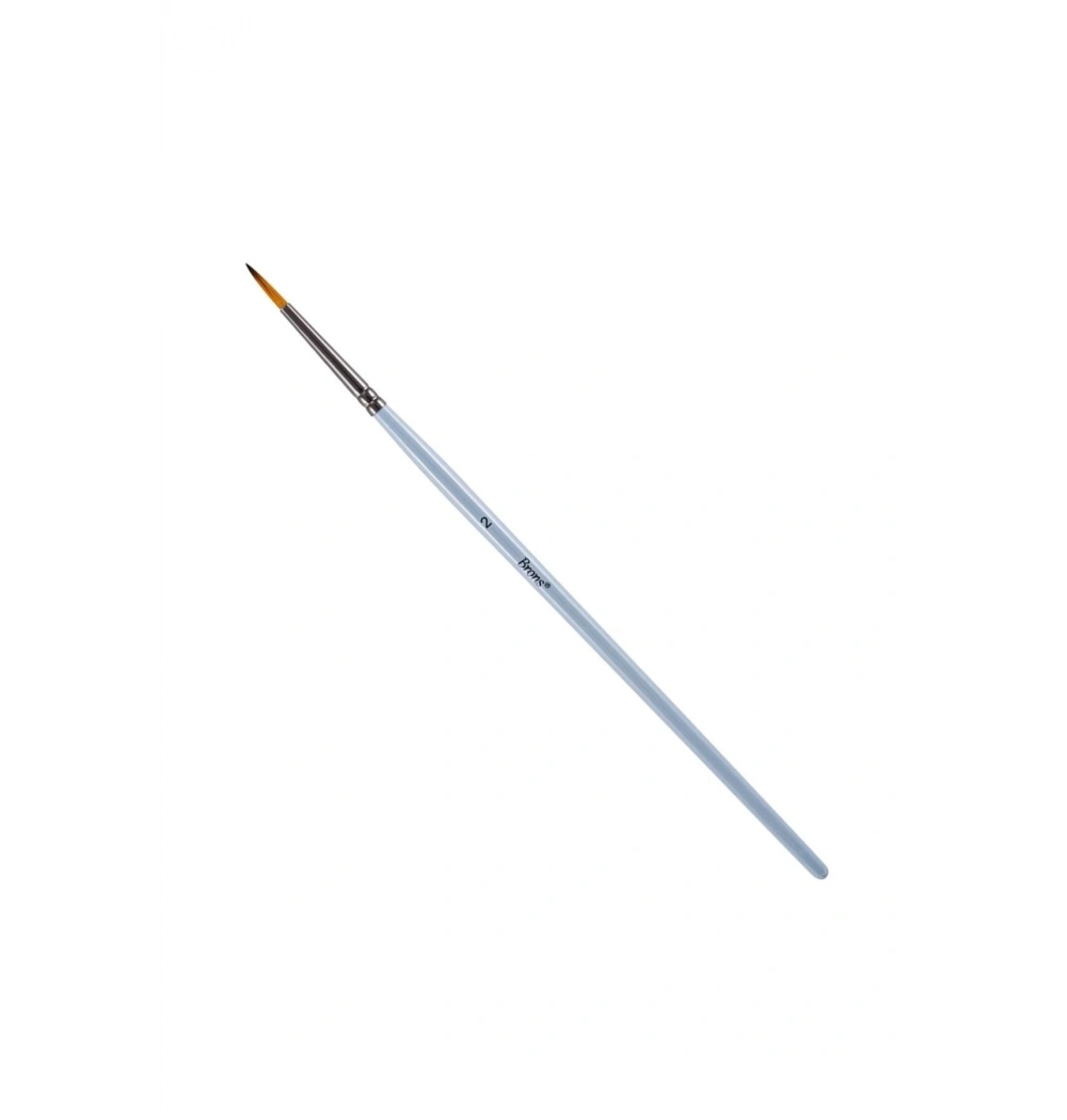 Brons123 Serisi Sulu Boya Ve Akrilik Boya Fırçası Sentetik Kil Yuvarlak Uç - 2 Kod: Br-753
