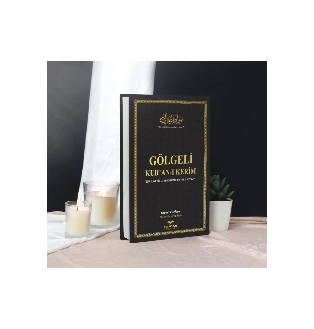 Furkan Gölgeli Kalemle Yazılabilen Kuranı Kerim 15775 Orta Boy Siyah Renk