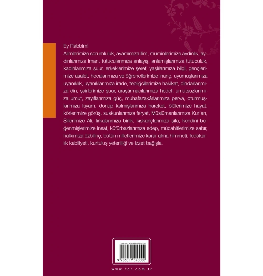 Dua Ali Şeriati  Fecr Yayın