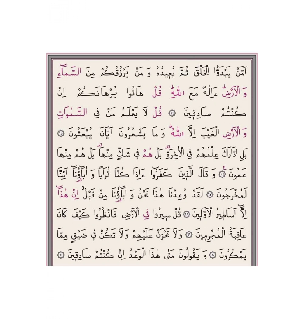 Hayrat Hafız Boy Kuranı Kerim Kılıflı Fermuarlı Taba Renk