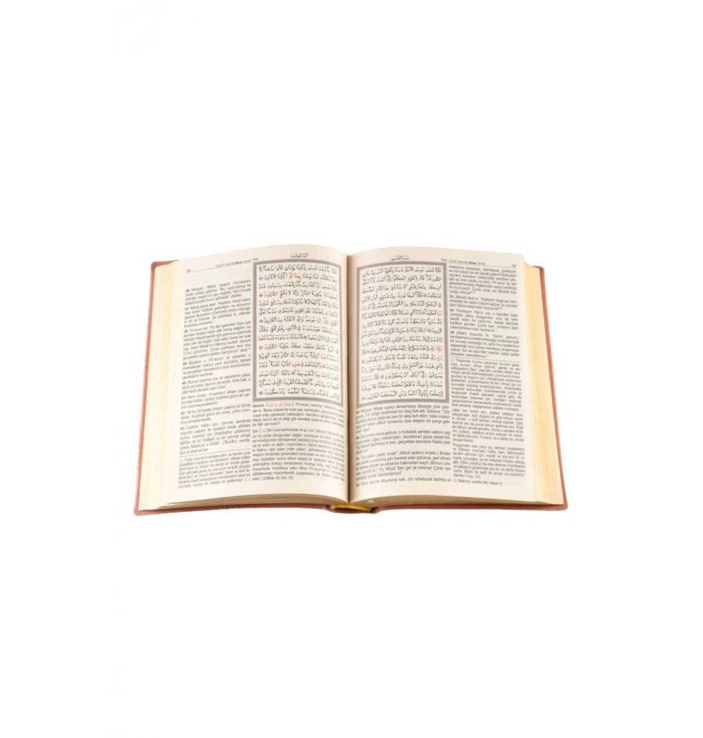 Hayrat Çanta Boy Kılıflı Muhtasar Meal 2 Renk Taba Renk