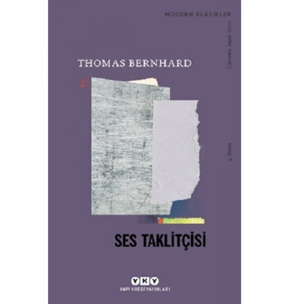 Ses Taklitçisi  Thomas Bernhard   Yapı Kredi