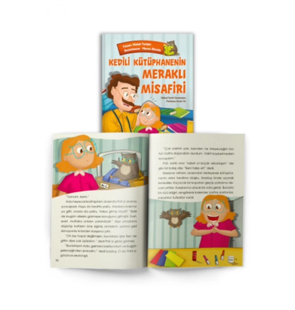 Kedili Kütüphanenin Meraklı Misafiri  Floki Çocuk