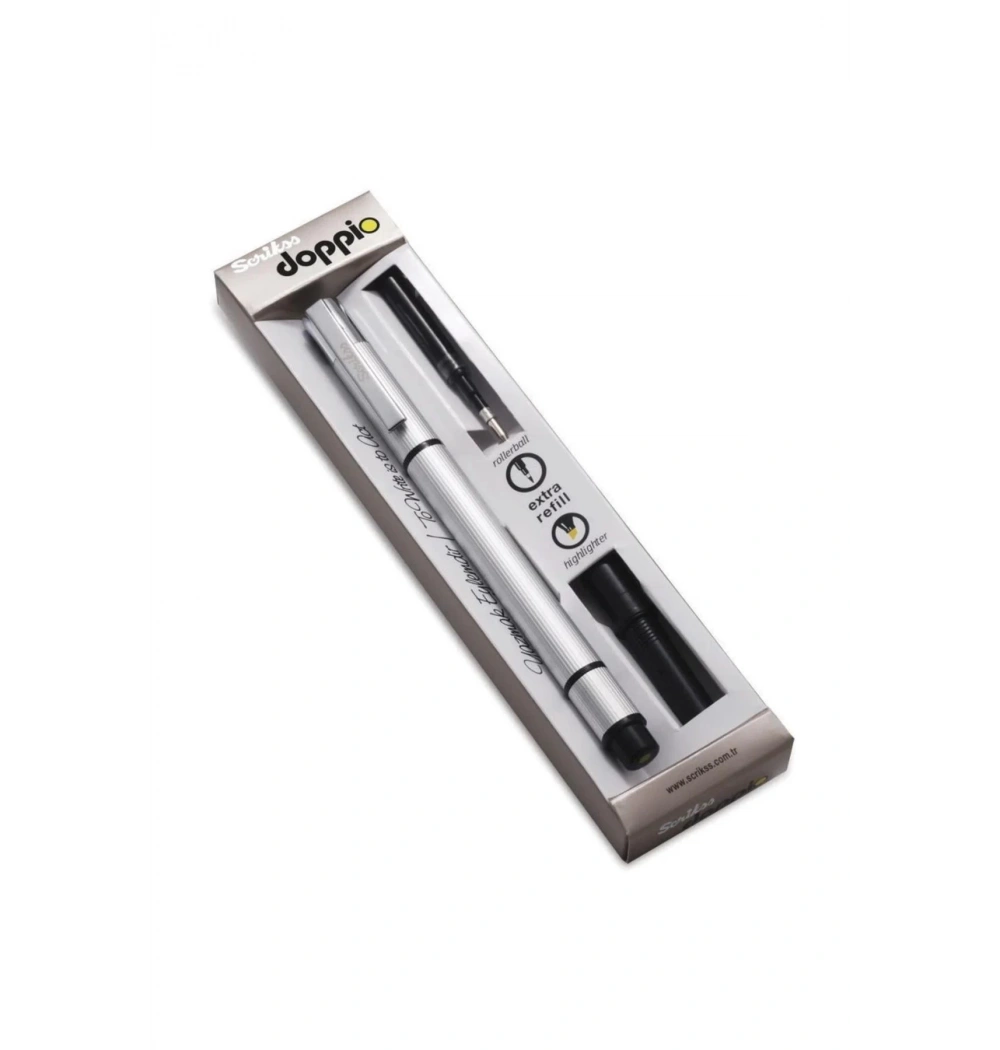 Scrikss Doppio Siyah Roller Sarı Fosforlu Özel Kutulu