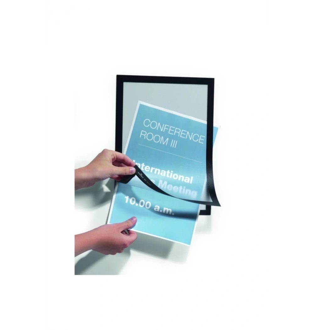 Durable Magaframe Mıknatıslı Çerçeve A4 2Li - Siyah