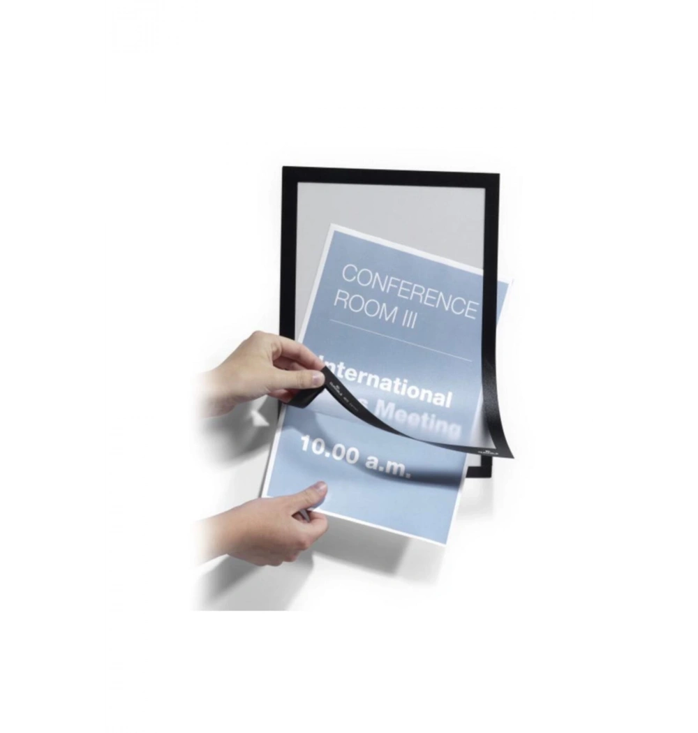 Durable Magaframe Mıknatıslı Çerçeve A4 2Li - Siyah