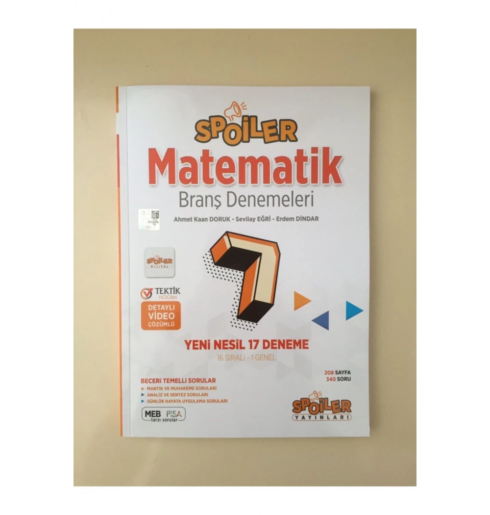 Spoiler 7.Sınıf Matematik 17 Deneme