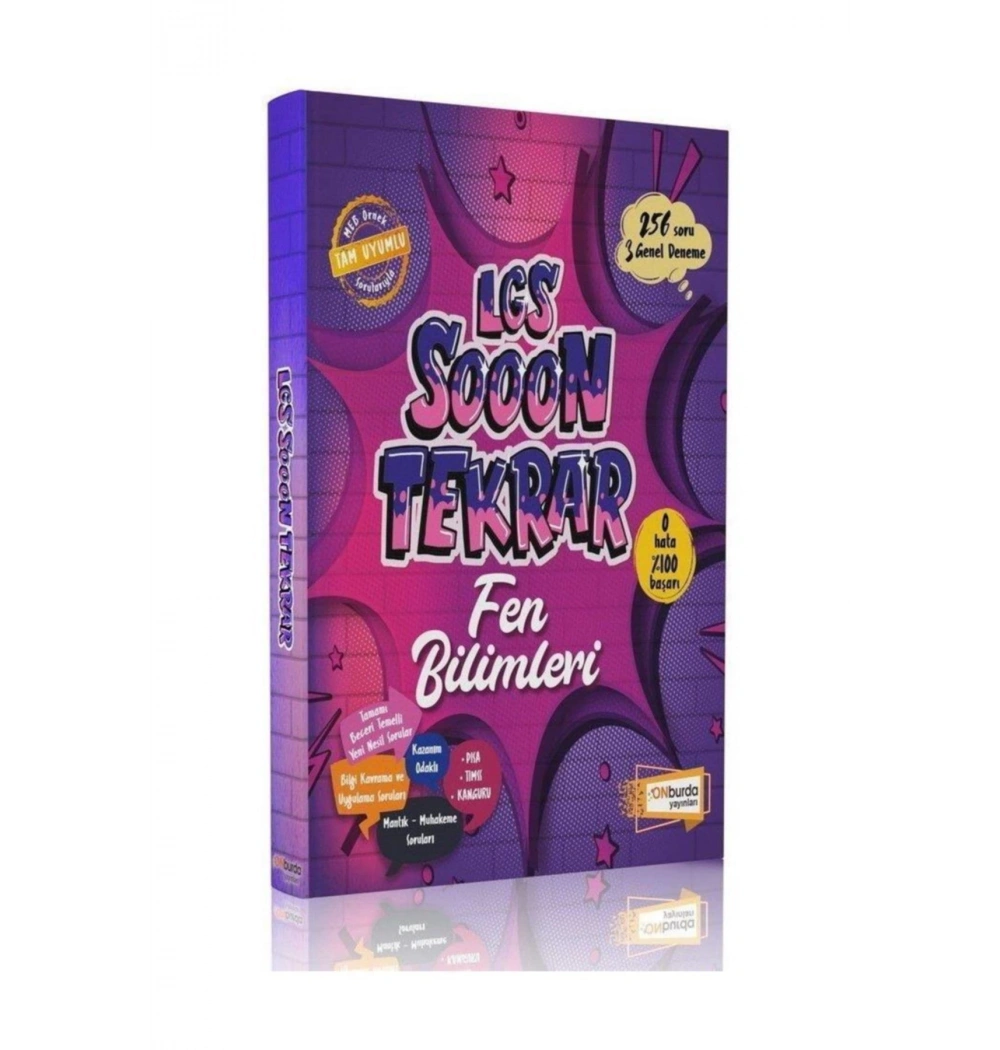Onburda 8.Sınıf Lgs Sooon Tekrar Fen Bilimleri