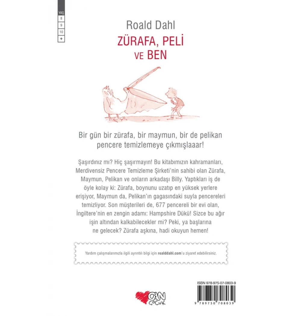 Zürafa Peli Ve Ben /Roald Dahl Can Yay.