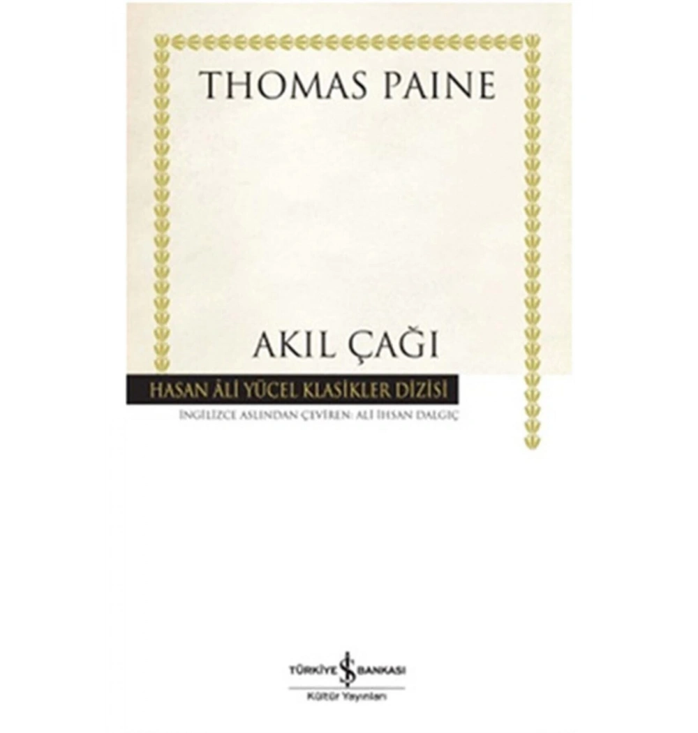 Akıl Çağı - K.Kapak İş Bankası Kültür Yay.