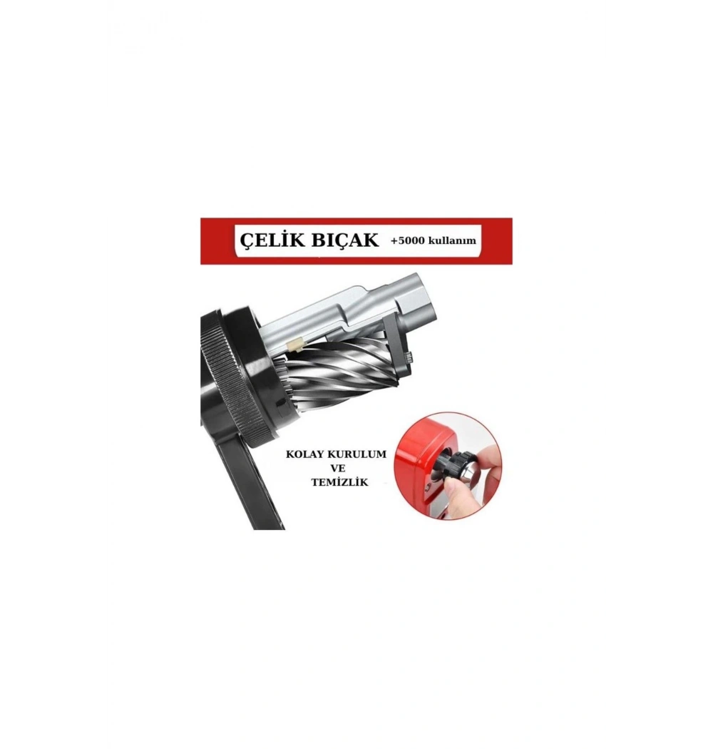 Mas Büyük Boy Kollu Masa Kalemtraş Kırmızı 6732