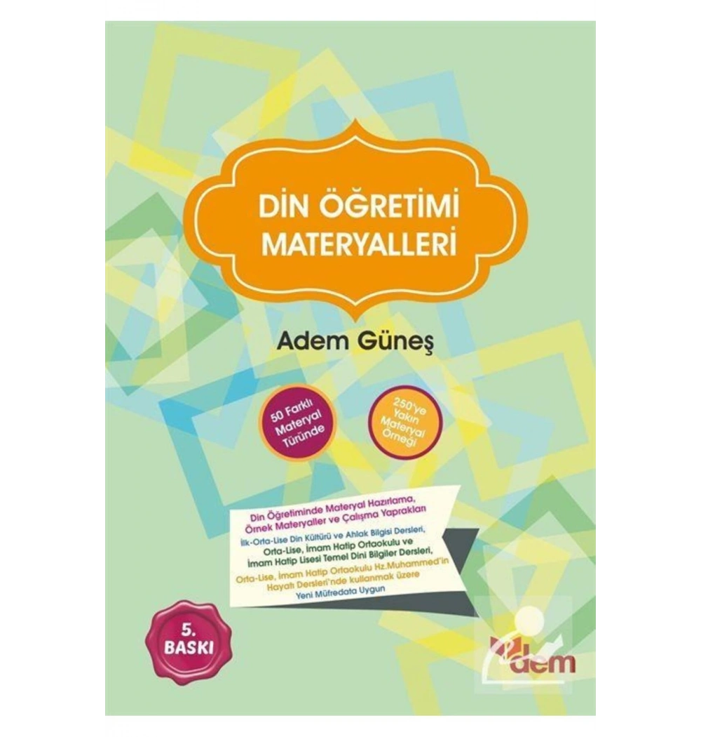 Din Öğretimi Materyalleri  Adem Güneş Dem Yayınları