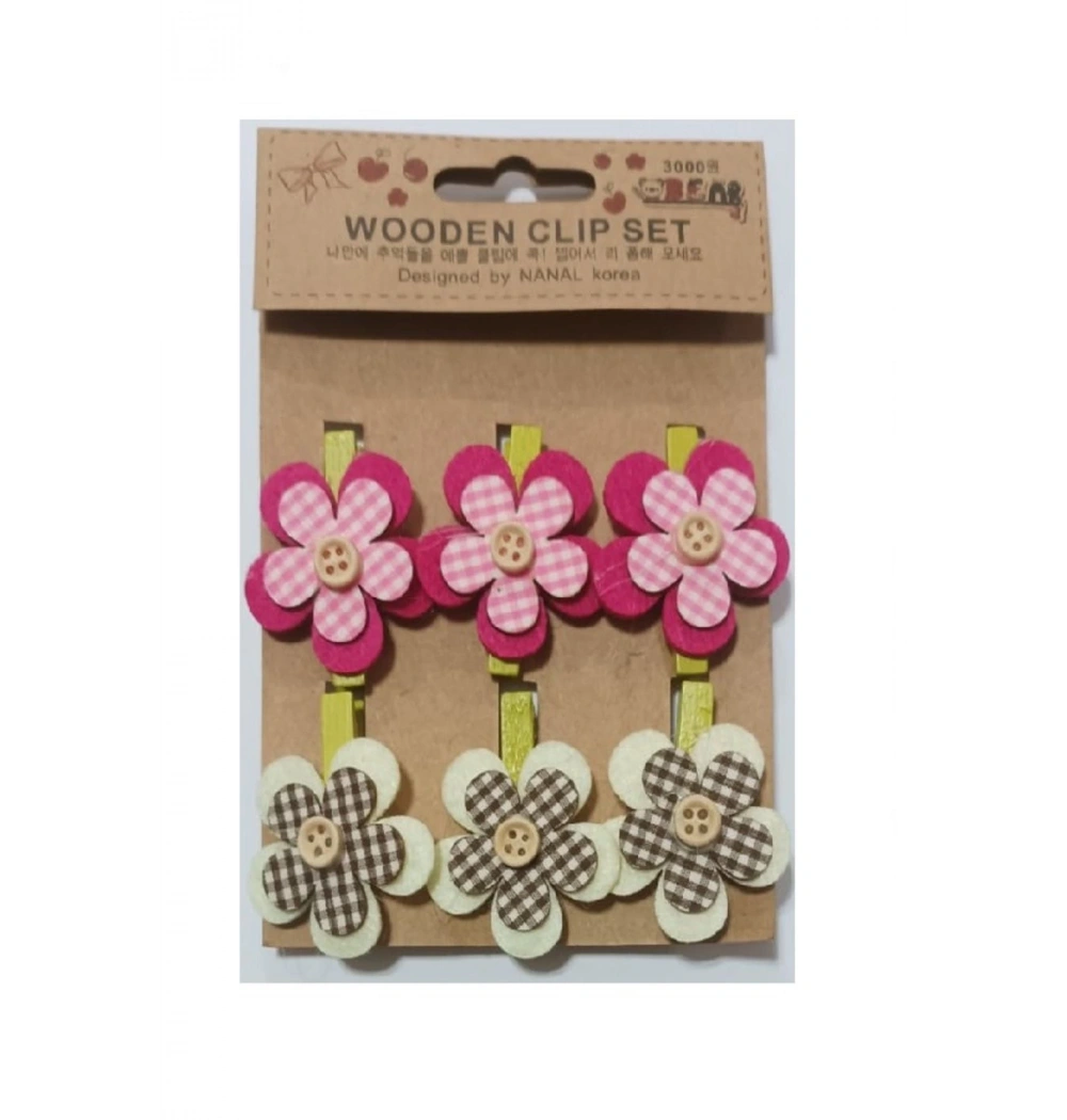 Ceren Vtk Kağıt Tutacağı Mandal Çiçek Kod:Vtk2065