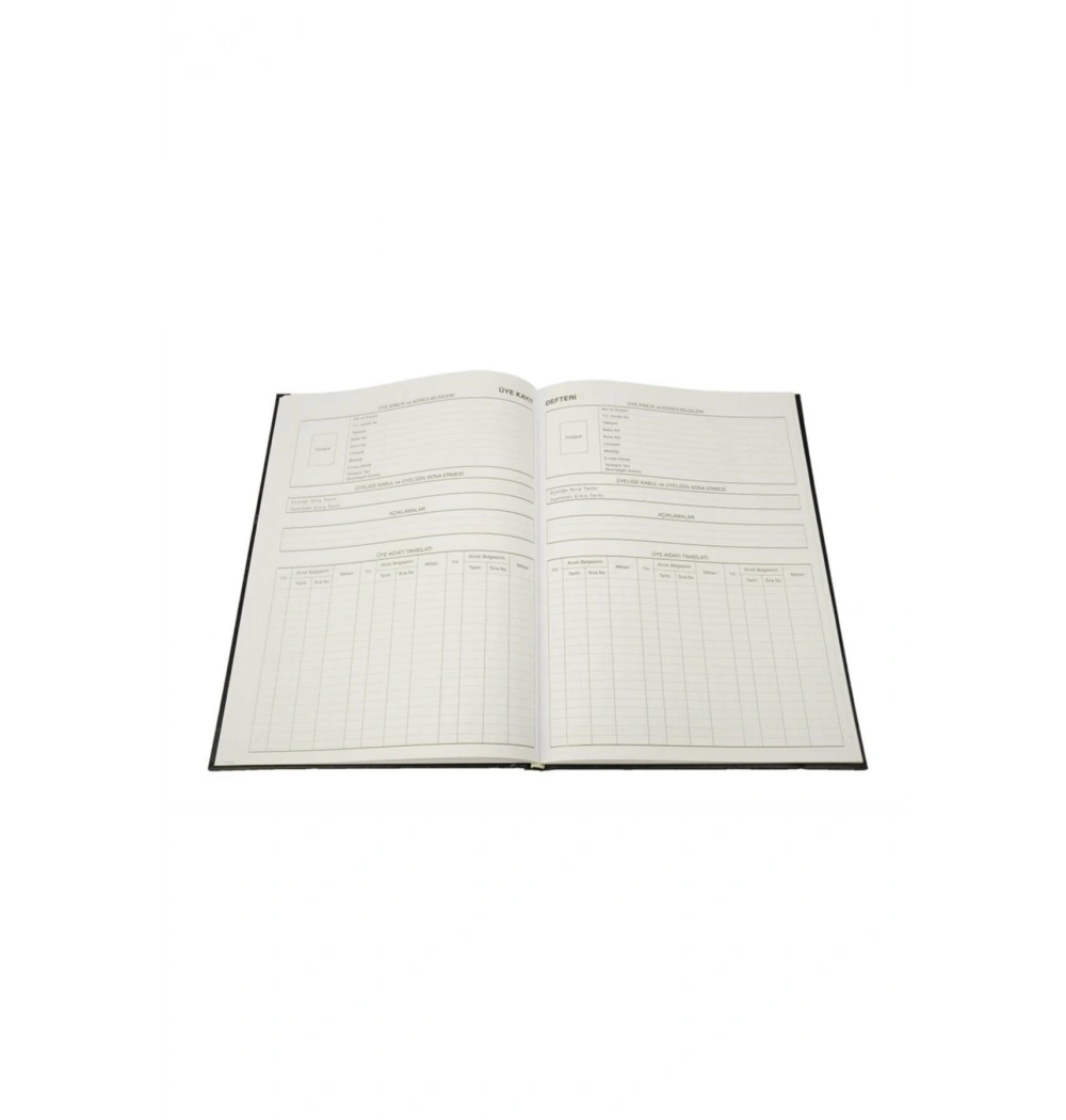 Ulaş Dernekler Üye Kayıt Defteri Karton Kapak 40 Yp U33-001