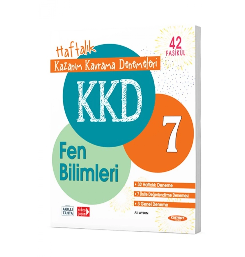 Kurmay 7.Sınıf Fen Bilimleri Haftalık Kazanım Kavrama Denemeleri 42 Fasikül