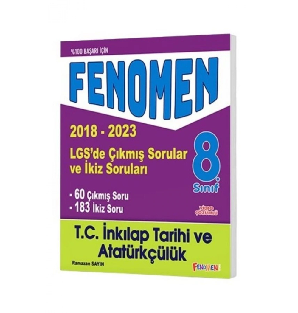 Fenomen 8.Sınıf İnkilap Tarihi 2018-2024 Lgs Çıkmış Sorular