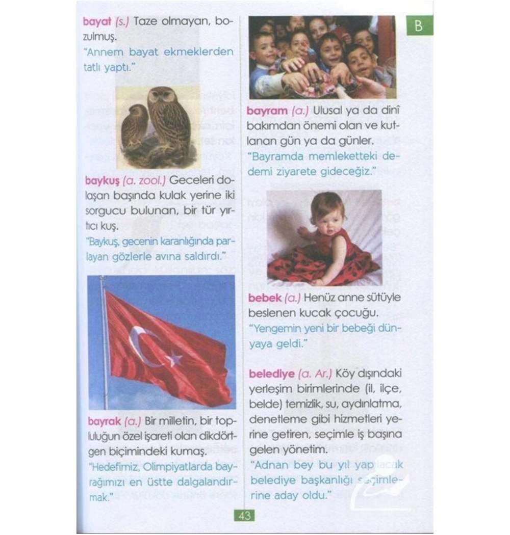 Resimli Türkçe Sözlük ( Karton ) / Ekrem Aytar Yayincilik Parıltı