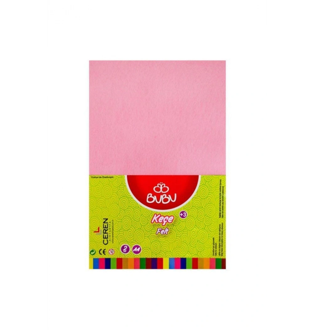Bu-Bu 20X30 Keçe Pembe 2 Mm Kod:Bubu-Ke0011