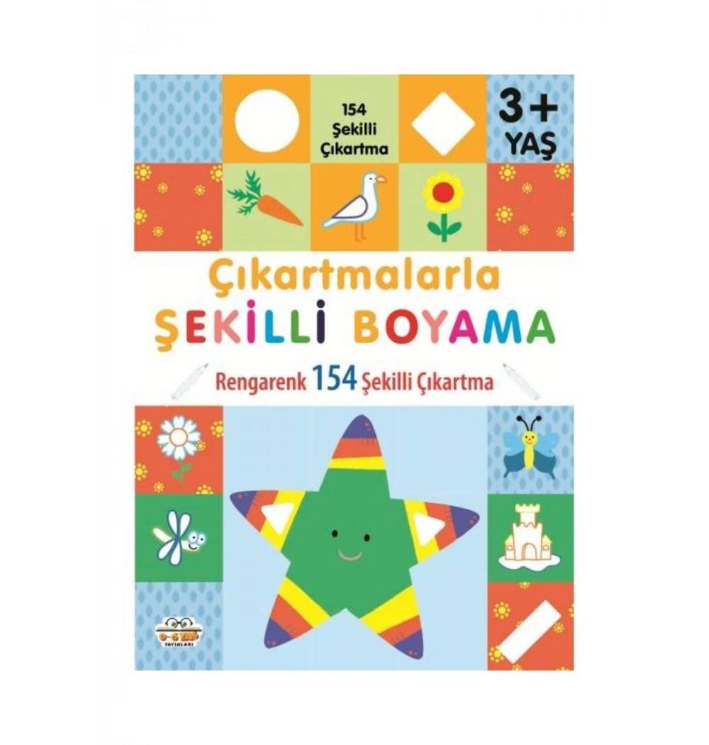 Çikartmalarla Şekilli Boyama 3+yaş Parıltı