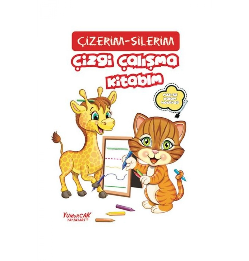 Çizerim Silerim Çizgi Çalışma Kitabım    Yumurcak