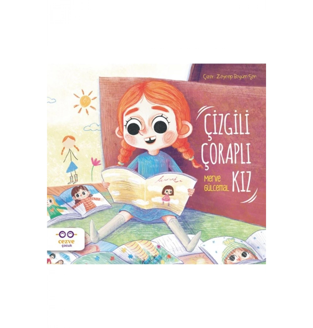 Çizgili Çoraplı Kız   Merve Gülcemal   Cezve Çocuk