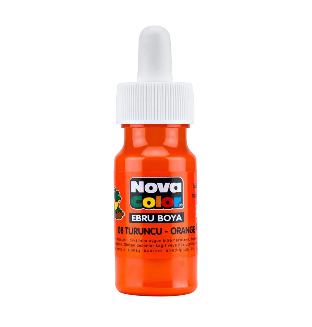 Nova Color Ebru Boya  Şişe Turuncu Nc-247