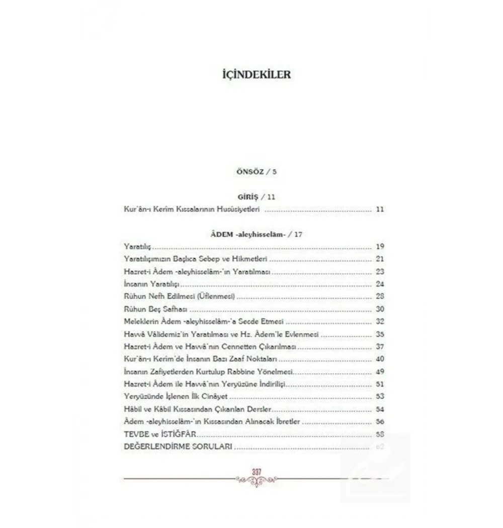 Nebiler Silsilesi 1 Ders Kitabı  Osman Nuri Topbaş  Erkam Yayın