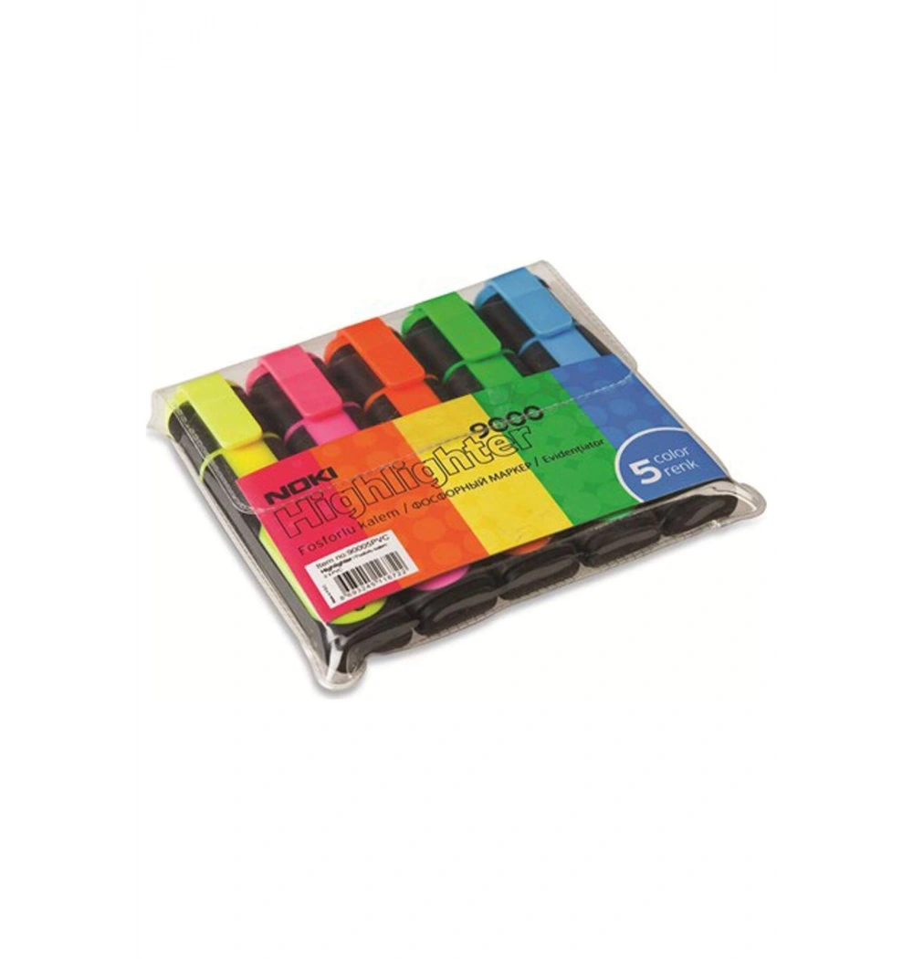 Noki Fosforlu Kalem 5 Renk Kod:90005Pvc