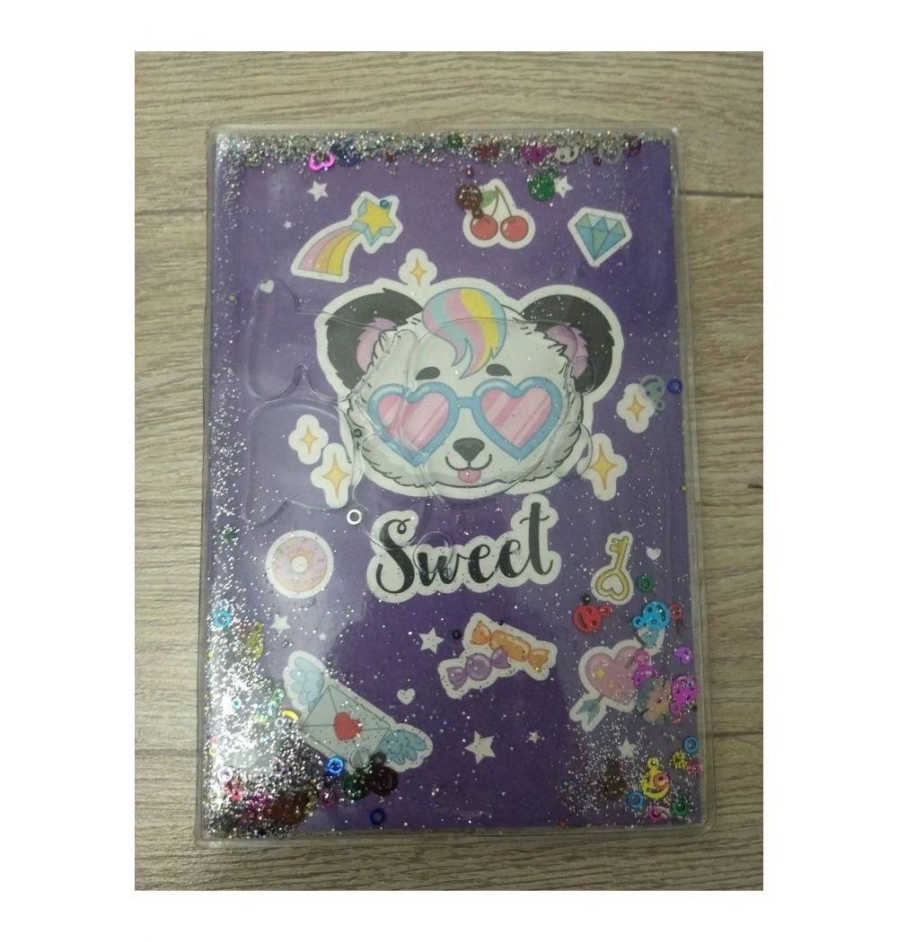 Mikro Nt-260 Renkli Kapak Simli Pullu Sulu Defter