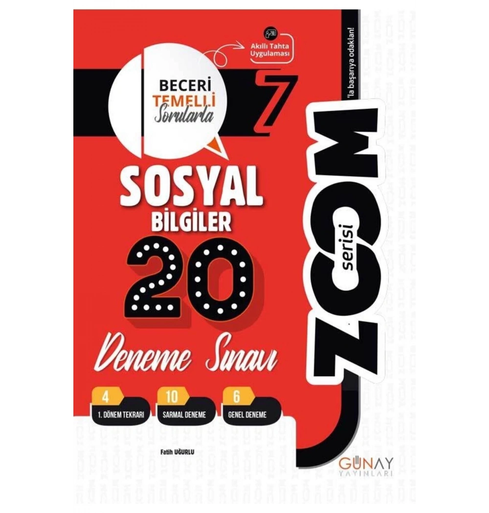 Günay 7.Sınıf Sosyal Bilgiler 20 Deneme Zoom Serisi