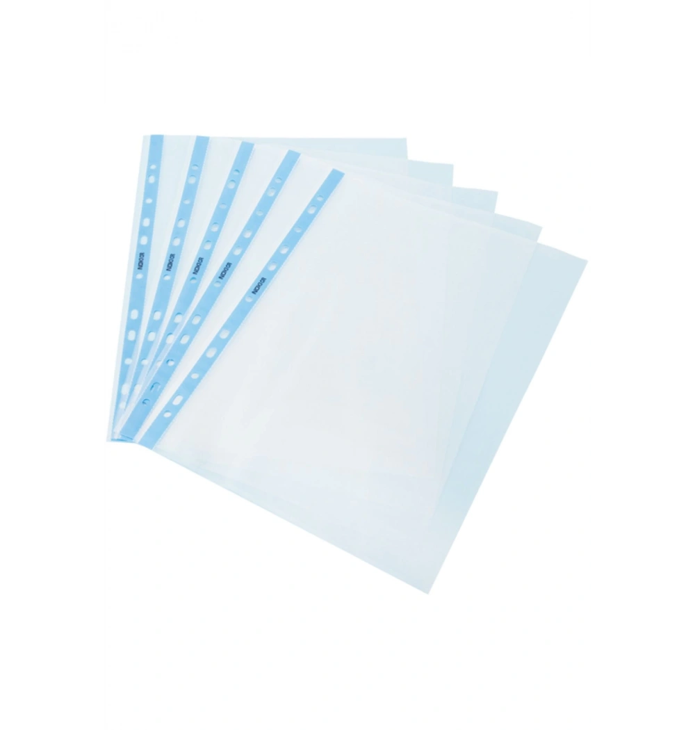 Noki Poşet Dosya Kristal Mavi Şeritli Kod:4830Cr