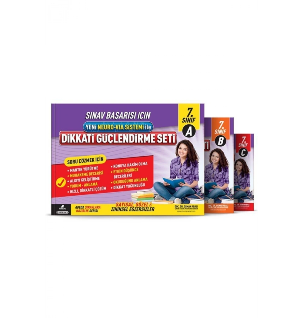 Dikkati Güçlendirme Seti 7. Sınıf 3 Kitap Adeda