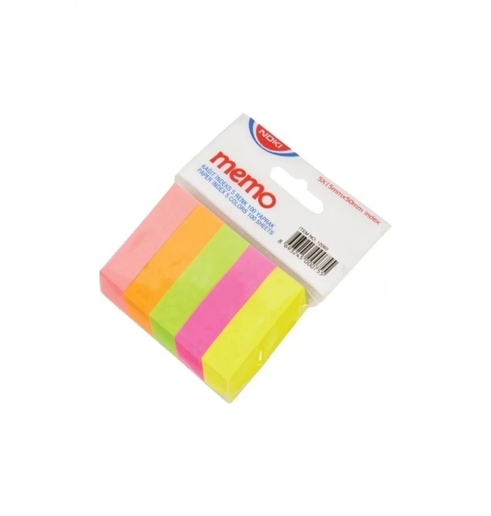 Noki Memo Kağıt Postit İndeks 5 Renk - 12060