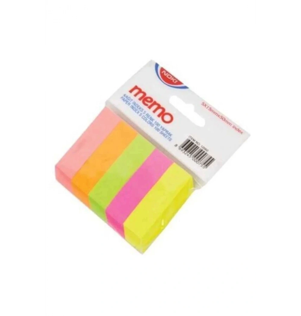 Noki Memo Kağıt Postit İndeks 5 Renk - 12060