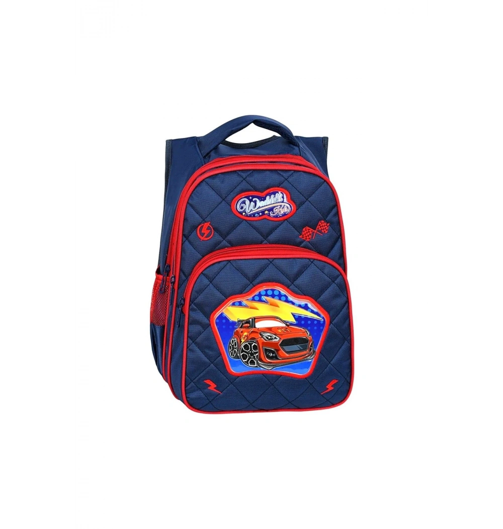 Yarasa Sırt İlkokul Çantası Embos Araba Özkara Çanta