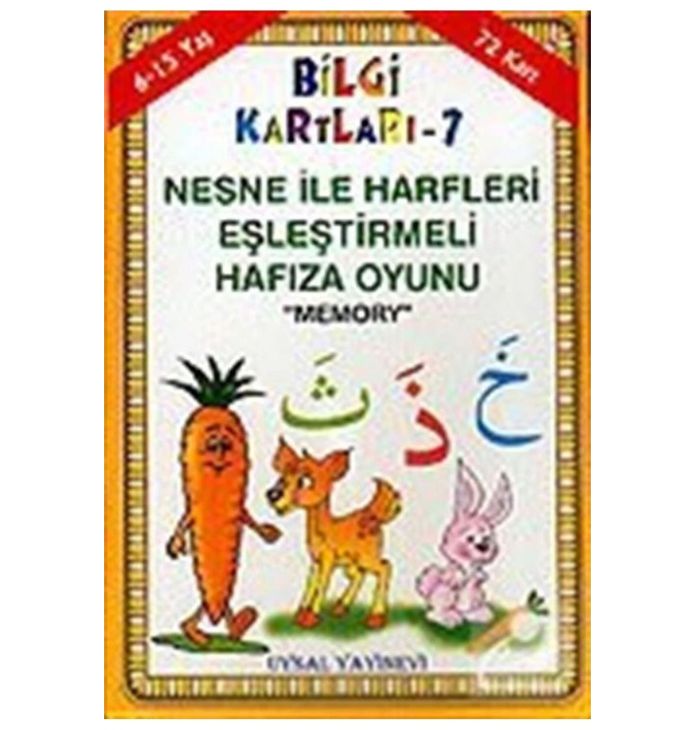 Bilgi Kartları Nesne İle Harfleri Eşleştirme Hafıza Oyunu  Uysal Yayınevi