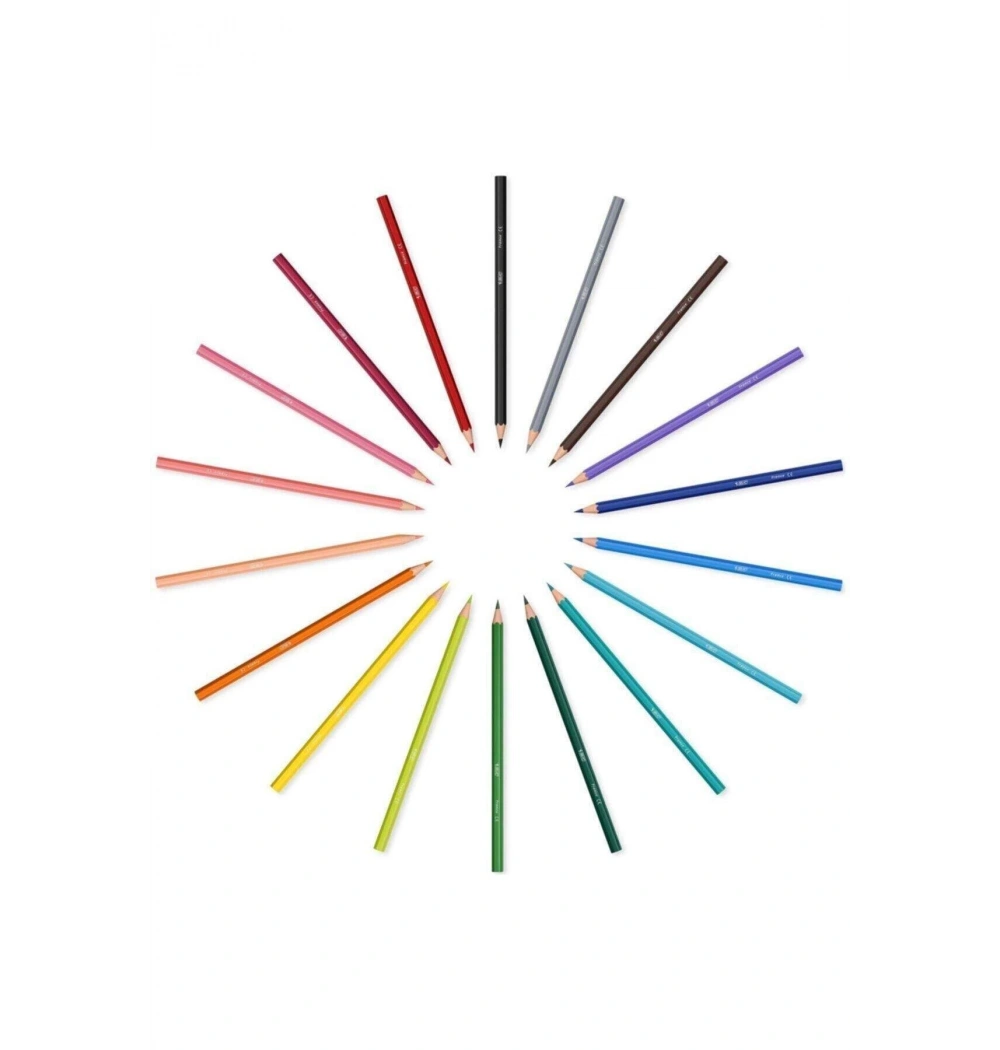 Bic Kids Trapıcolor 12 Renk  Kuru Boya Büyük Boy 8E+06