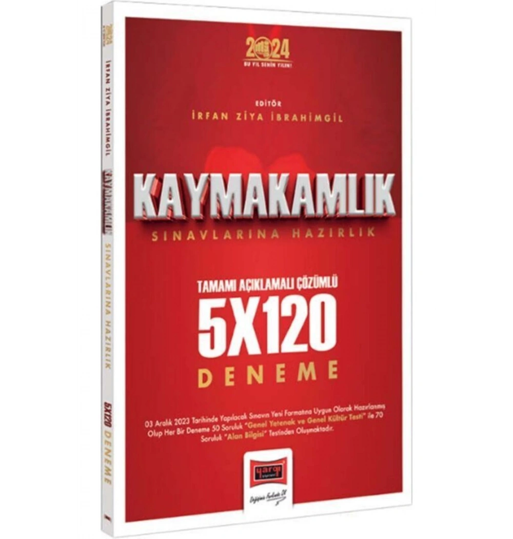 Yargı 2024 Kaymakamlık 5X120 Çözümlü Deneme