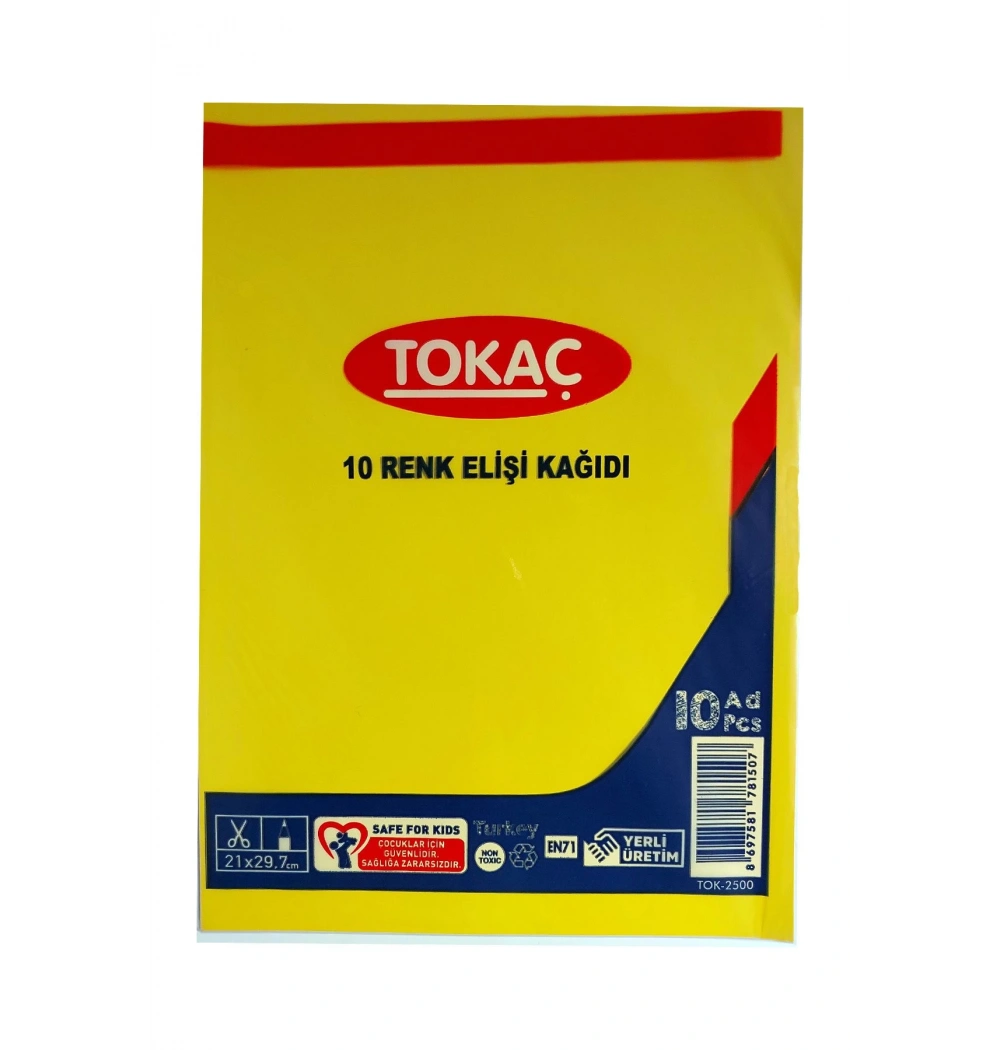 Tokaç 2500 Elişi Kağıdı 10 Lu
