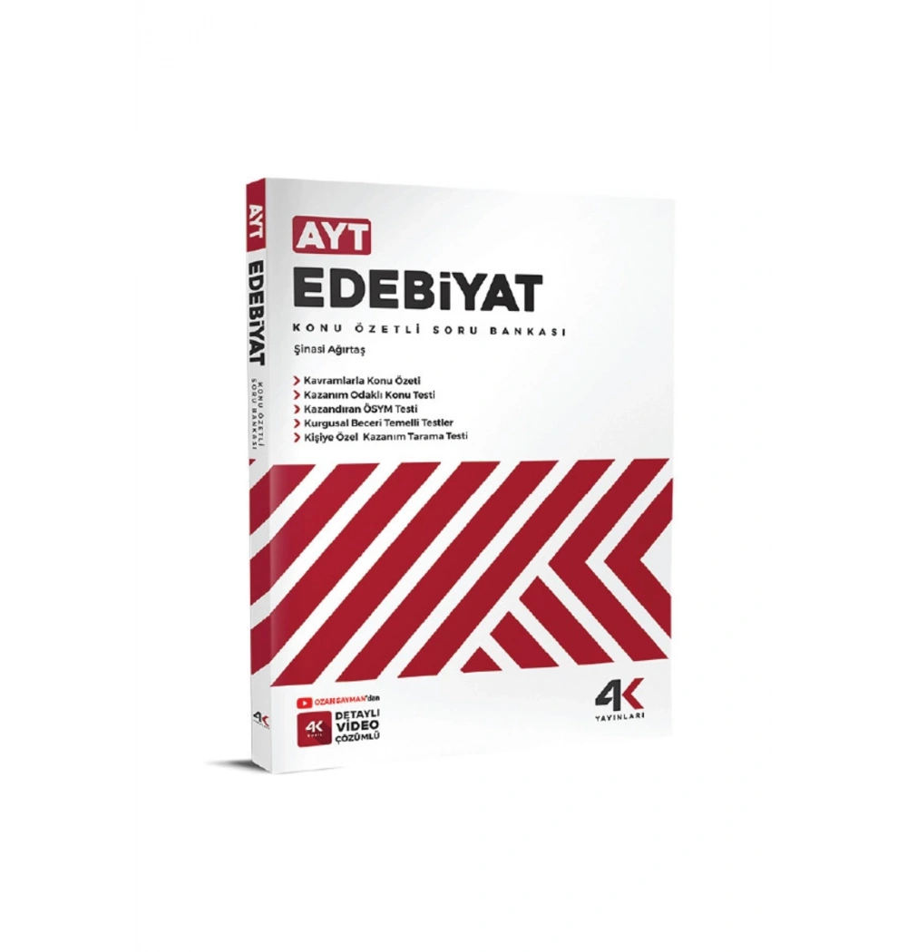 Ayt Edebiyat Konu Özetli Soru Bankası 4 K Yayınları