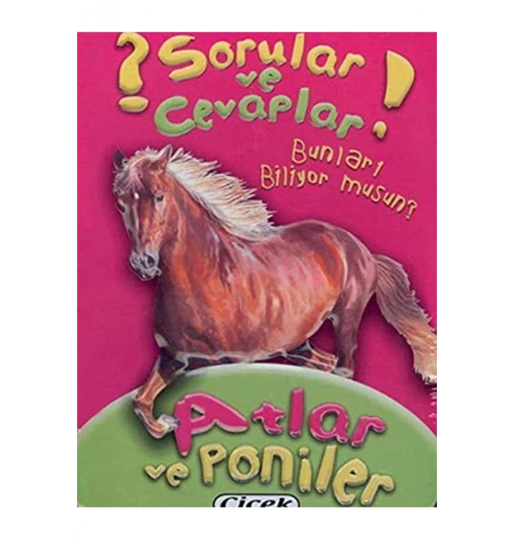 Sorular Ve Cevaplar Atlar Ve Poniler Teneke Kutulu Çiçek Yayın