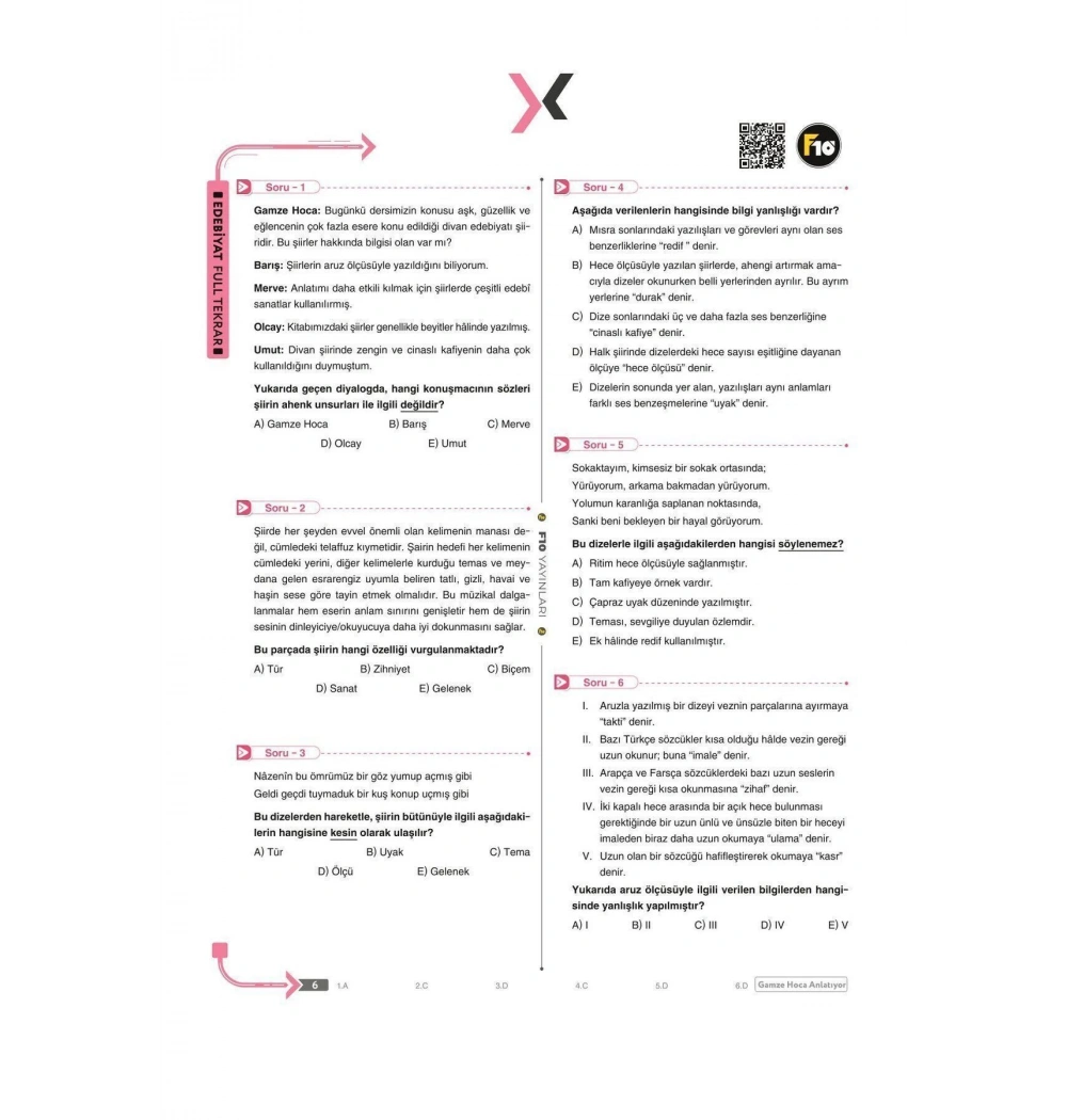 F10 Ayt Edebiyat Full Tekrar Türkçenin Matematiği Anlatıyor